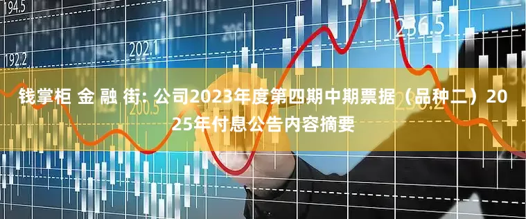 钱掌柜 金 融 街: 公司2023年度第四期中期票据（品种二）2025年付息公告内容摘要